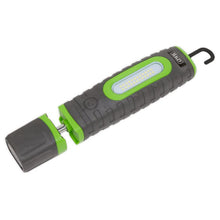 Load image into Gallery viewer, Sealey Rechargeable 360° Inspection Lamp 24 SMD &amp; 3W SMD LED Green 2 x Lithium-ion
