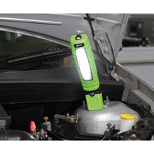 Load image into Gallery viewer, Sealey Rechargeable 360° Inspection Light 14 SMD &amp; SMD 3W LED - Green
