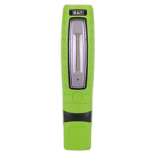 Load image into Gallery viewer, Sealey Rechargeable 360° Inspection Light 14 SMD &amp; SMD 3W LED - Green
