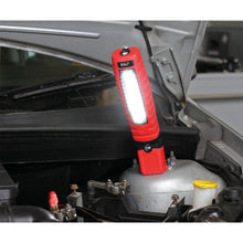 Load image into Gallery viewer, Sealey Rechargeable 360° Inspection Light 14 SMD &amp; 3W SMD LED Red Lithium-ion
