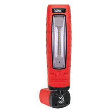 Load image into Gallery viewer, Sealey Rechargeable 360° Inspection Light 14 SMD &amp; 3W SMD LED Red Lithium-ion
