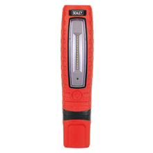 Load image into Gallery viewer, Sealey Rechargeable 360° Inspection Light 14 SMD &amp; 3W SMD LED Red Lithium-ion
