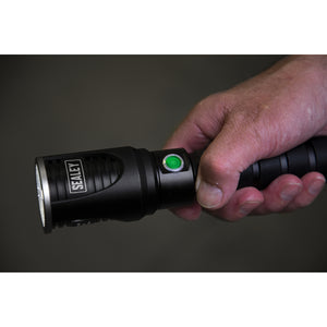 Sealey Aluminium Torch 10W SMD LED Adjustable Focus Rechargeable, USB Port