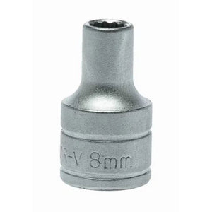 Teng Socket 1/2" Drive 8mm - 12pt