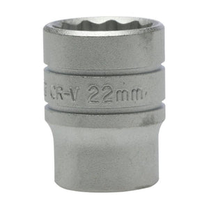 Teng Socket 1/2" Drive 22mm - 12pt