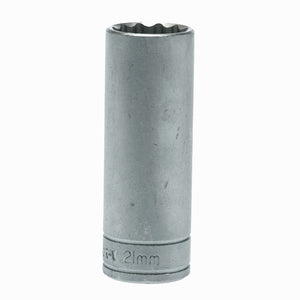 Teng Socket 1/2" Drive Deep 21mm - 12pt