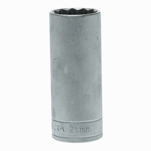 Teng Socket 1/2" Drive Deep 24mm - 12pt