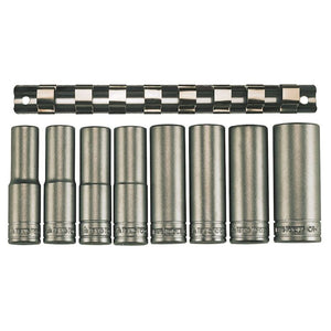 Teng Socket Set 1/2" Drive Deep 8pcs - 6pt