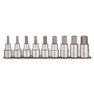 Teng Socket Set 1/2" Drive AF Hex Bit 9pcs