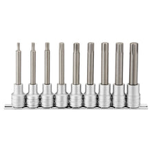 Load image into Gallery viewer, Teng Socket Set 1/2&quot; Drive Long TX Bit 9pcs
