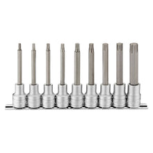 Load image into Gallery viewer, Teng Socket Set 1/2&quot; Drive Long Ribe Bit 9pcs
