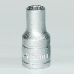 Teng Socket 1/4" Drive 5mm - 12pt