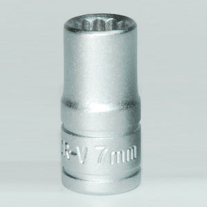 Teng Socket 1/4" Drive 7mm - 12pt