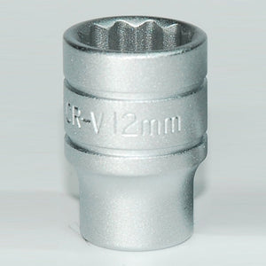 Teng Socket 1/4" Drive 12mm - 12pt