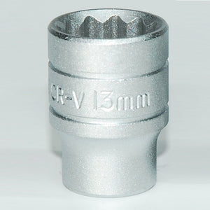 Teng Socket 1/4" Drive 13mm - 12pt