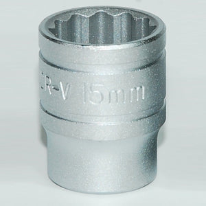 Teng Socket 3/8" Drive 15mm - 12pt