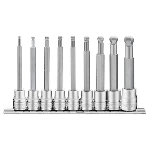 Teng Socket Set 3/8" Drive Long Hex Bit Ball Point 9pcs