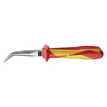 Load image into Gallery viewer, Teng 1000V Insulated Long Nose Plier Bent 8&quot; TPR Grip
