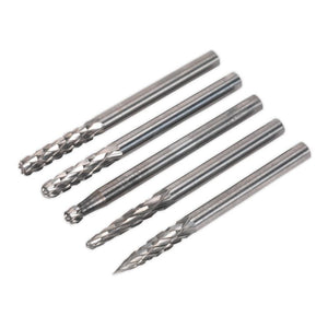 Sealey Micro Tungsten Carbide Burr Set 5pc