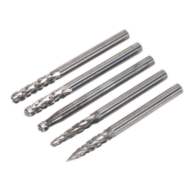 Sealey Micro Tungsten Carbide Burr Set 5pc