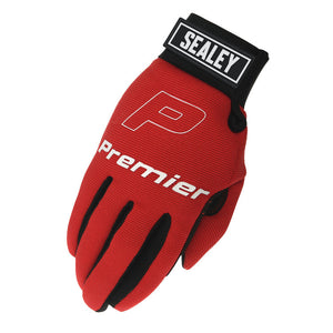 Sealey Mechanics Gloves Padded Palm Large - Pair