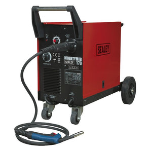 Sealey Professional Gas/No-Gas MIG Welder 170A, Euro Torch