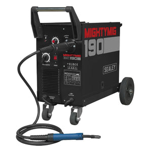 Sealey Professional Gas/No-Gas MIG Welder 190A, Euro Torch