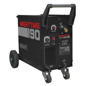 Sealey Professional Gas/No-Gas MIG Welder 190A, Euro Torch