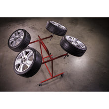 Load image into Gallery viewer, Sealey Alloy Wheel Painting/Repair Stand - 4-Wheel Capacity - Angled Cones
