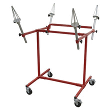 Load image into Gallery viewer, Sealey Alloy Wheel Painting/Repair Stand - 4-Wheel Capacity - Angled Cones
