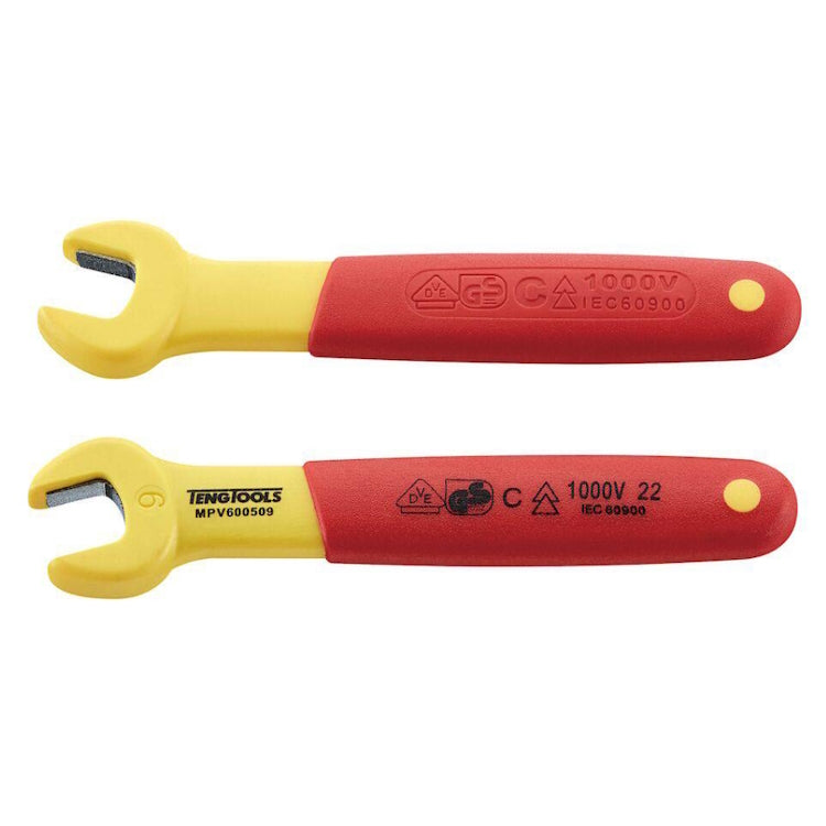 Teng 1000V Insulated Open Ended Spanner 9mm