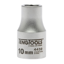 Load image into Gallery viewer, Teng Socket 1/2&quot; Drive 10mm Stainless - 6pt
