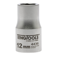 Load image into Gallery viewer, Teng Socket 1/2&quot; Drive 12mm Stainless - 6pt
