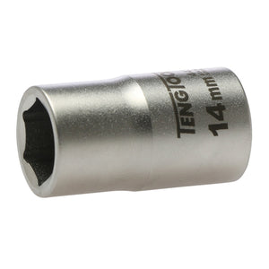 Teng Socket 1/2" Drive 14mm Stainless - 6pt