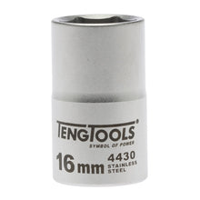 Load image into Gallery viewer, Teng Socket 1/2&quot; Drive 16mm Stainless - 6pt
