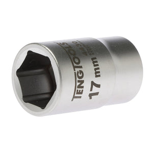 Teng Socket 1/2" Drive 17mm Stainless - 6pt