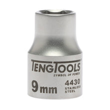 Load image into Gallery viewer, Teng Socket 3/8&quot; Drive 9mm Stainless - 6pt
