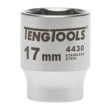 Load image into Gallery viewer, Teng Socket 3/8&quot; Drive 17mm Stainless - 6pt
