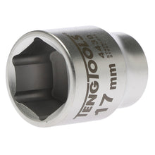 Load image into Gallery viewer, Teng Socket 3/8&quot; Drive 17mm Stainless - 6pt
