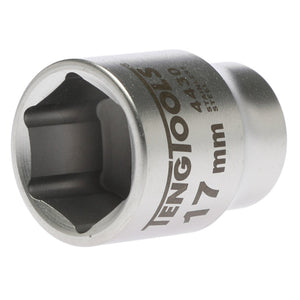 Teng Socket 3/8" Drive 17mm Stainless - 6pt