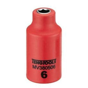 Teng 1000V Insulated Socket 3/8" Drive 6mm - 6pt