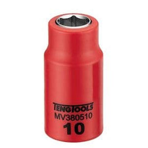 Teng 1000V Insulated Socket 3/8" Drive 10mm - 6pt