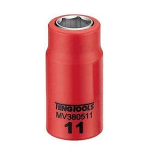 Teng 1000V Insulated Socket 3/8" Drive 11mm - 6pt