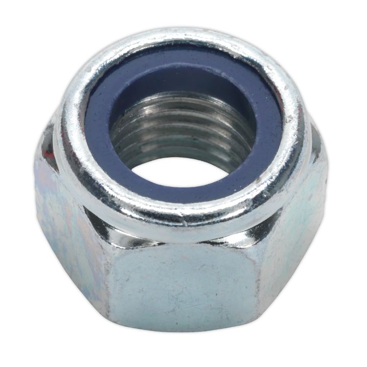 Sealey Nylon Locknut DIN 982 - M16 Zinc - Pack of 25