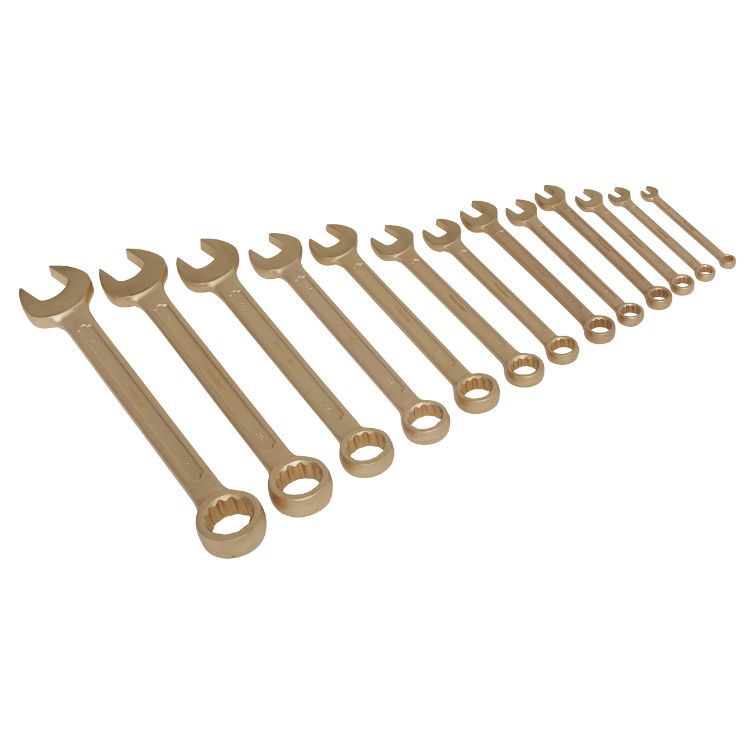 Sealey Combination Spanner Set 13pc 8-32mm (Premier) - Non-Sparking