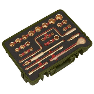 Sealey Socket Set 31pc 1/2" Sq Drive - Non-Sparking (Premier)