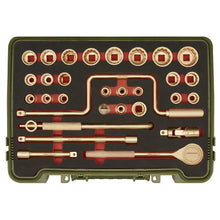 Load image into Gallery viewer, Sealey Socket Set 31pc 1/2&quot; Sq Drive - Non-Sparking (Premier)
