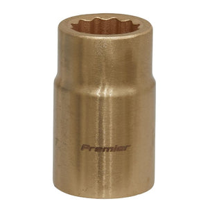 Sealey Socket 15mm 1/2" Sq Drive - Non-Sparking WallDrive (Premier) - 12pt