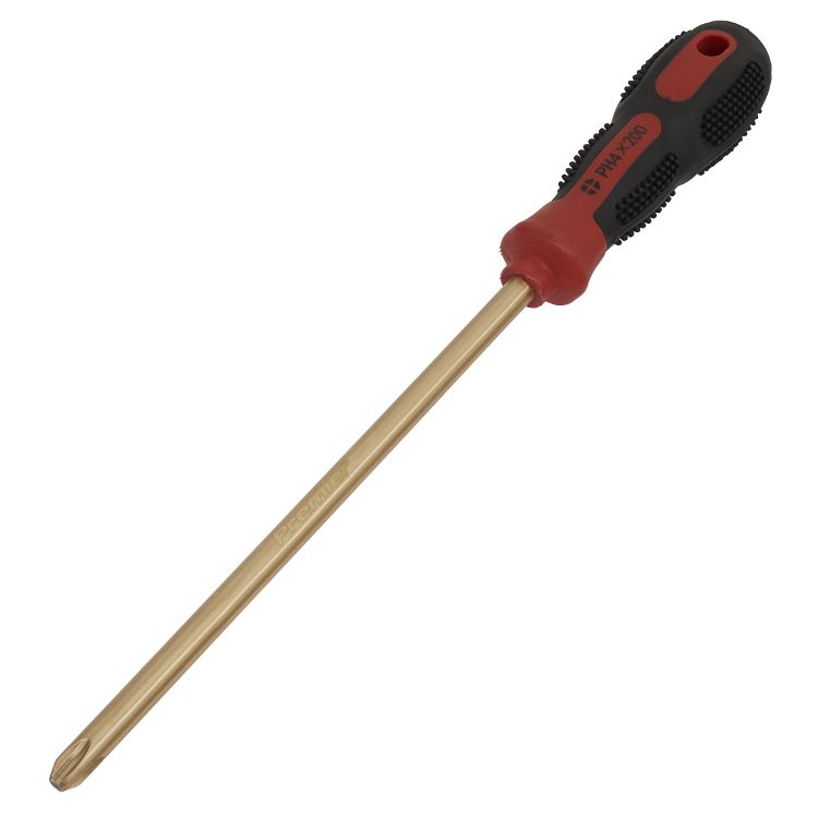 Sealey Screwdriver Phillips #4 x 200mm - Non-Sparking (Premier)