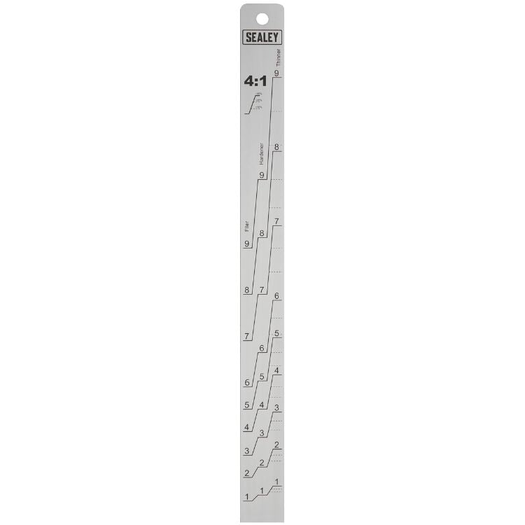 Sealey Aluminium Paint Measuring Stick 2:1/4:1